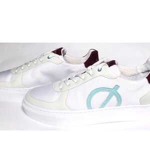 Løci Seven Vegan Sneakers Size EU 43 Size 10 mens white/sage Loci
